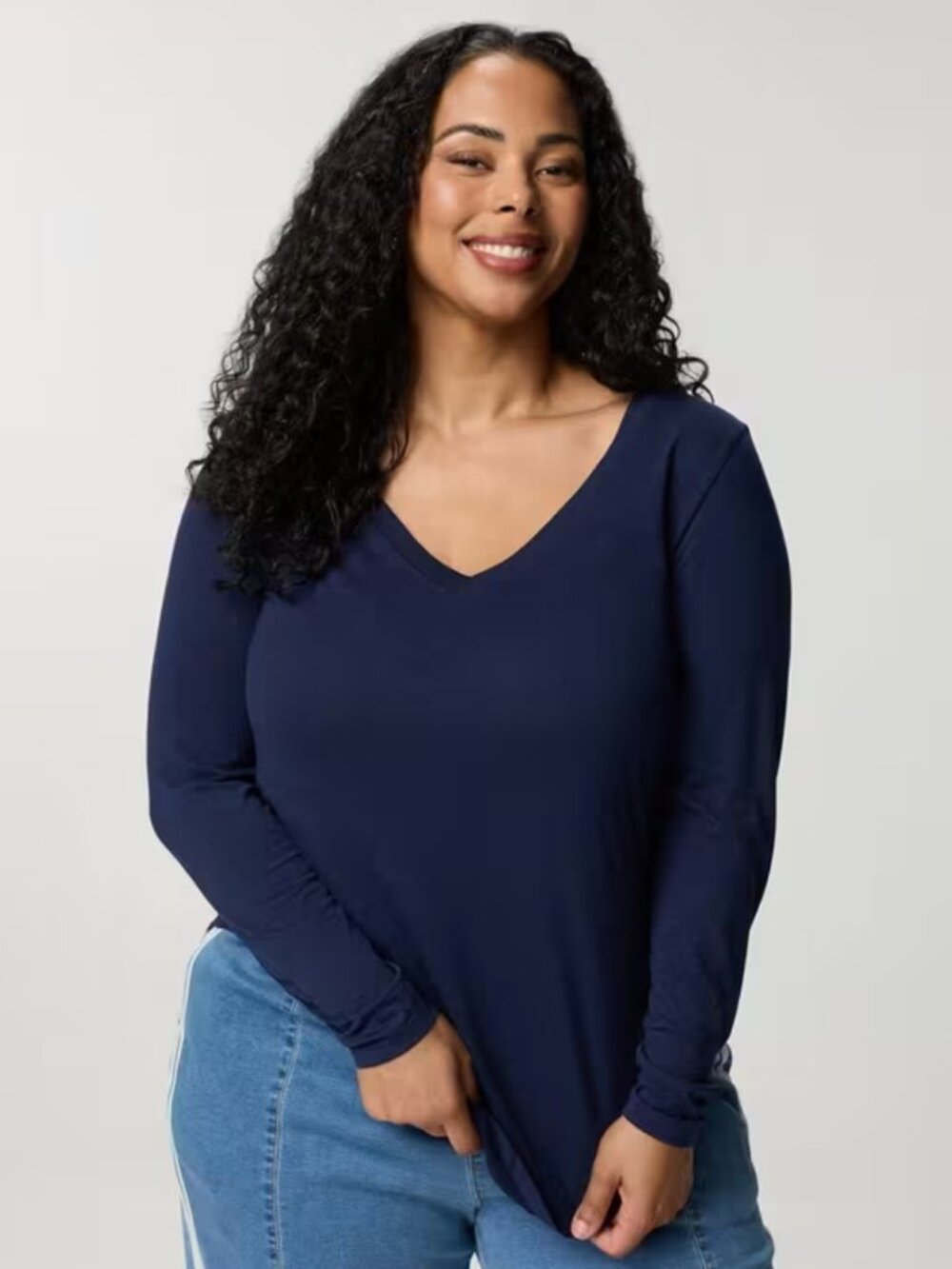 Torrid Girlfriend Signature Jersey V-Neck Long Sleeve Top 3 NWT